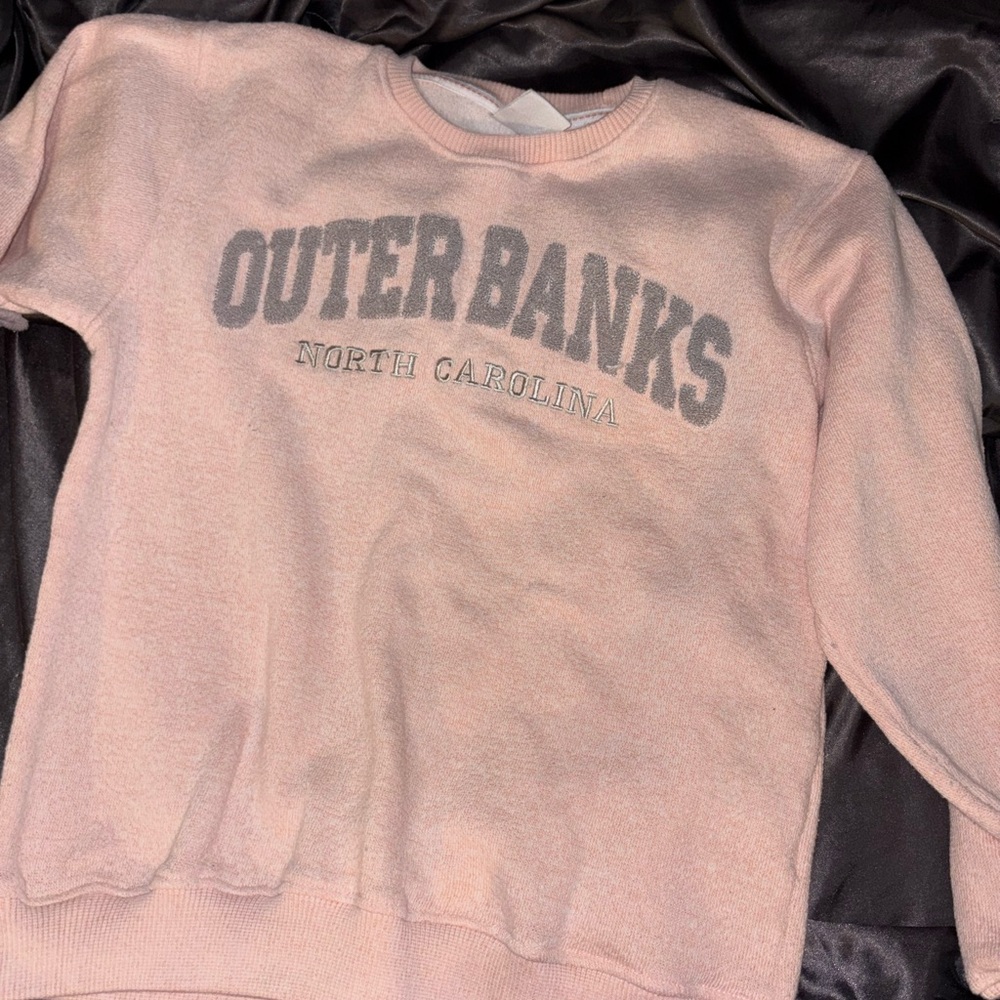 Outer Banks Graphic Pink Sweatshirt